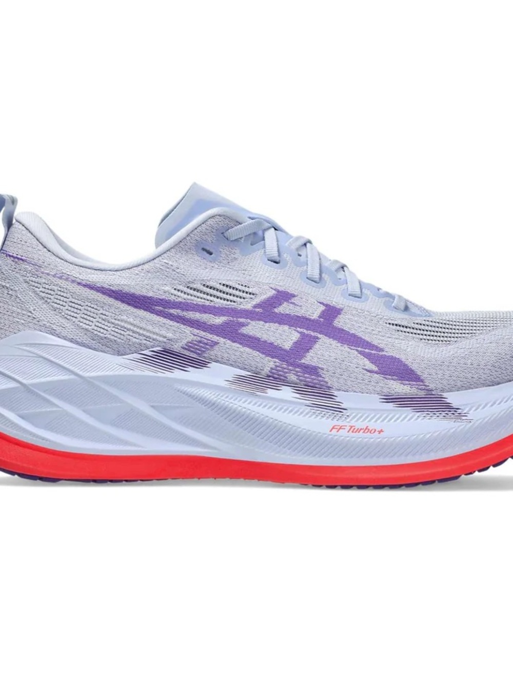 Asics Women's Running Shoe in Light Lavender with Purple and Coral Accents